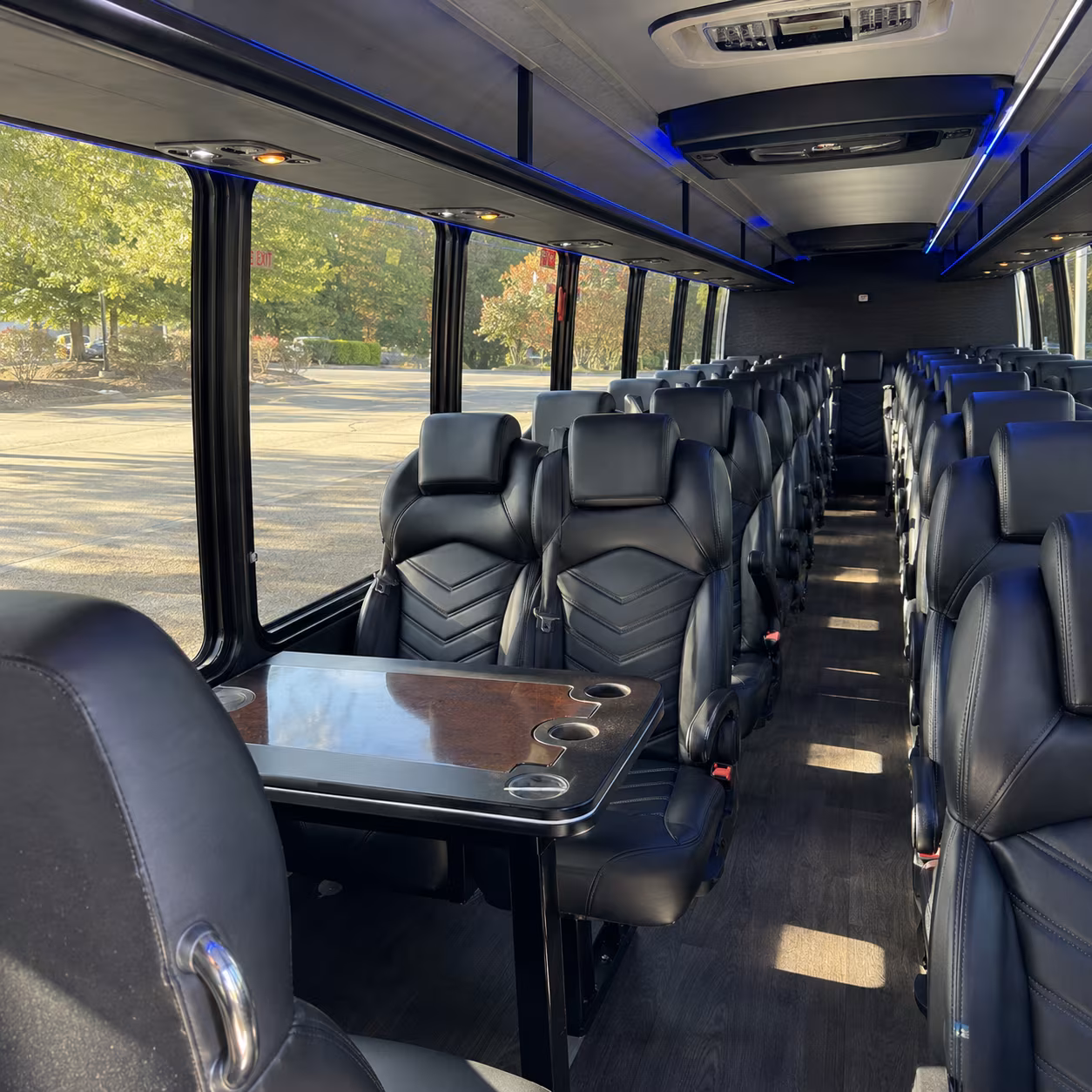 colton private event transportation onboard seating
