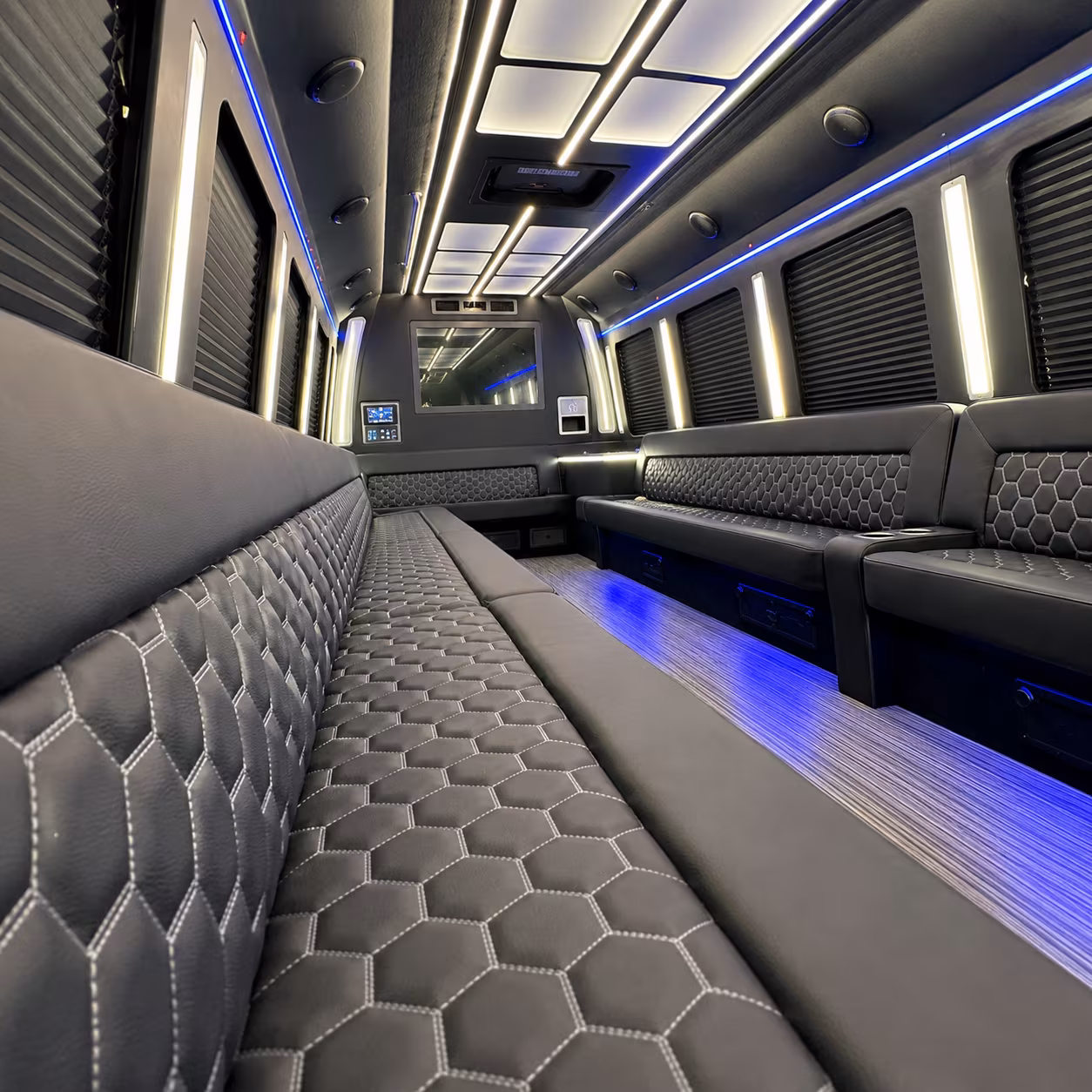 wedding party buses and sprinter limos for colton celebrations